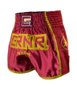 Combat Corner Maroon CRNR Muay Thai Shorts