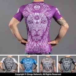 Meerkatsu War Lion Jiu Jitsu Ranked Rashguards -Boxing Martial Arts Shop mk rg 001.html 22