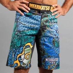 Meerkatsu Colliding Dragons Grappling Shorts -Boxing Martial Arts Shop mk sh 001 244