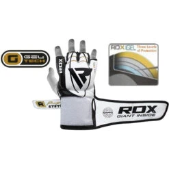 RDX SPORTS RDX F3 GEL LEATHER MMA GLOVES -Boxing Martial Arts Shop rdx gel leather gloves mma fight sparring 213