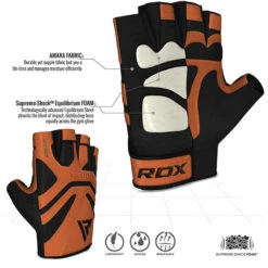 RDX SPORTS RDX S12 GYM WEIGHT LIFTING GLOVES -Boxing Martial Arts Shop rdx gym weight lifting training gloves 216