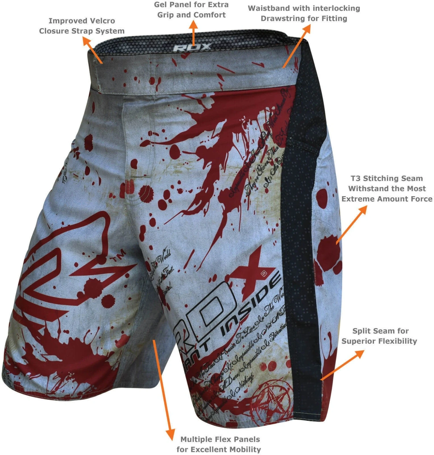 RDX SPORTS RDX R3 REVENGE SERIES MMA SHORTS 4 RDX SPORTS RDX R3 REVENGE SERIES MMA SHORTS - Image 2