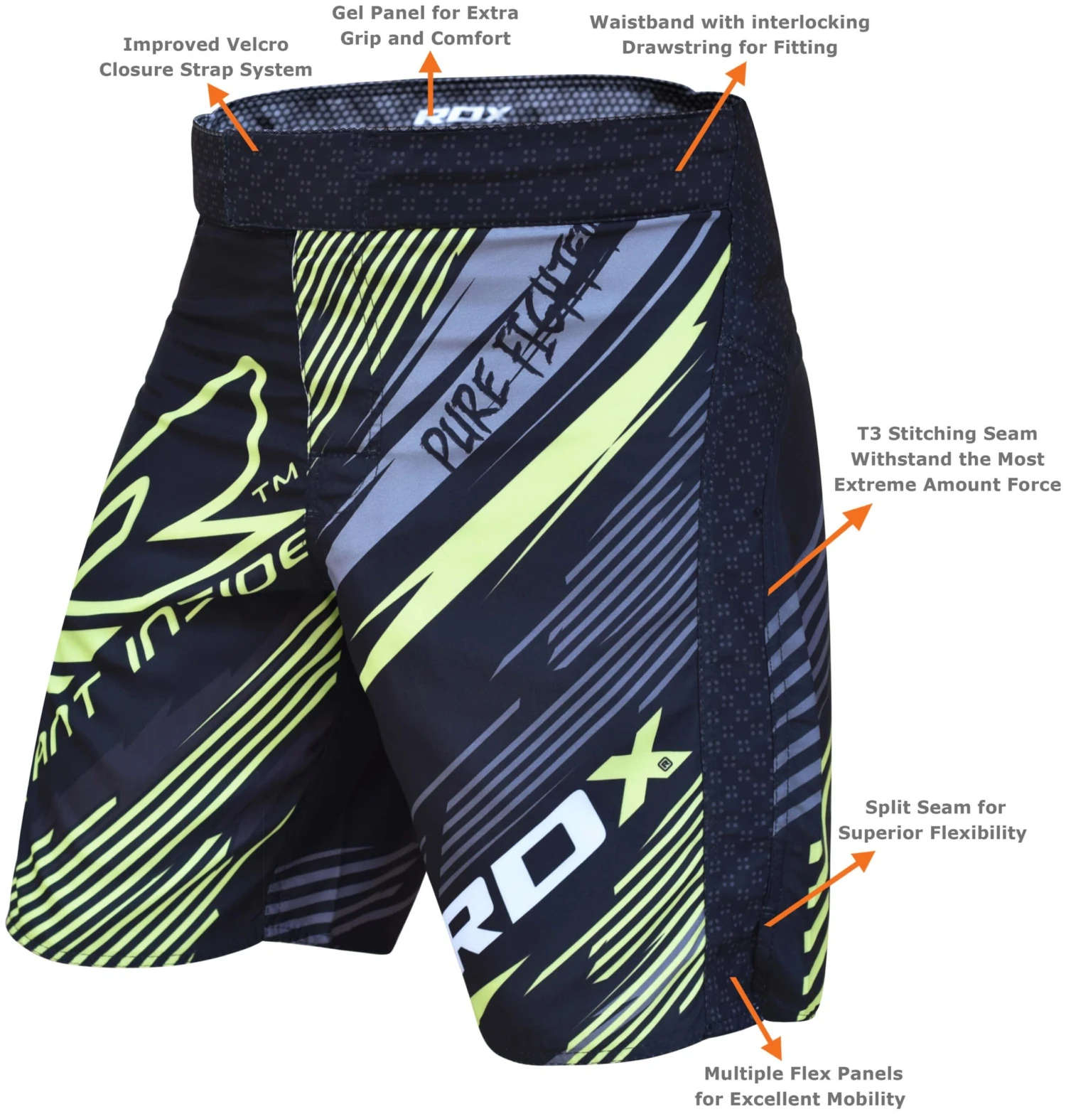 RDX SPORTS RDX R5 CHRONICAL SERIES MMA SHORTS 4 RDX SPORTS RDX R5 CHRONICAL SERIES MMA SHORTS - Image 2
