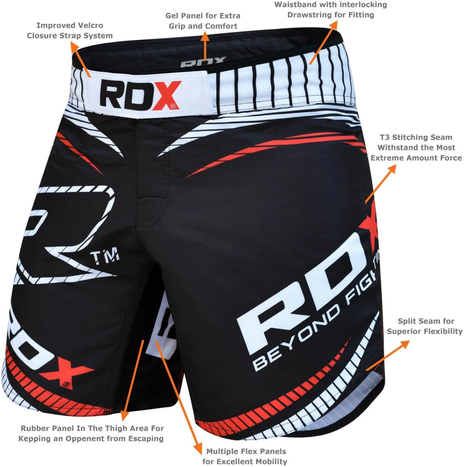 RDX SPORTS RDX R1 MMA TRAINING SHORTS 5 RDX SPORTS RDX R1 MMA TRAINING SHORTS - Image 3