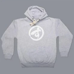 Scramble Brush Logo Hoodie - Grey