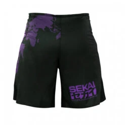 Fuji Sekai 2.0 IBJJF Fight Shorts -Boxing Martial Arts Shop sekai 2.0 ibjjf grappling shorts purple 2