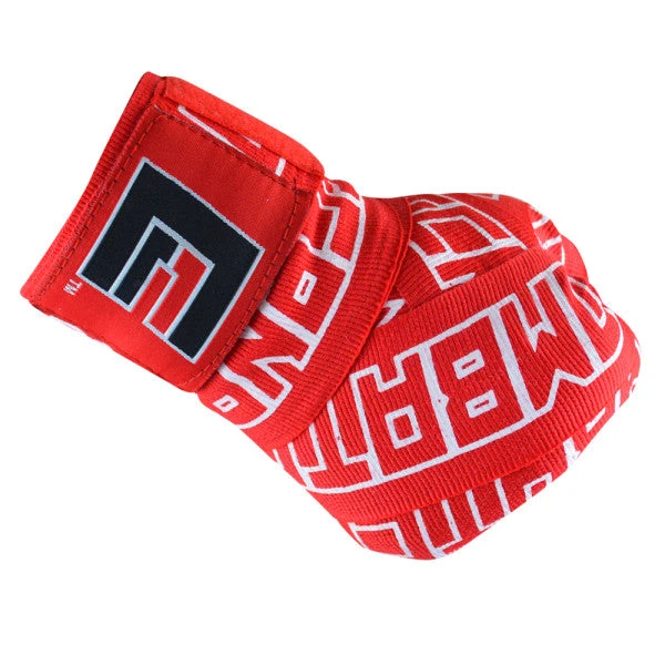 Combat Corner Supreme 200″ Hand Wraps Red 6 Combat Corner Supreme 200″ Hand Wraps Red - Image 4