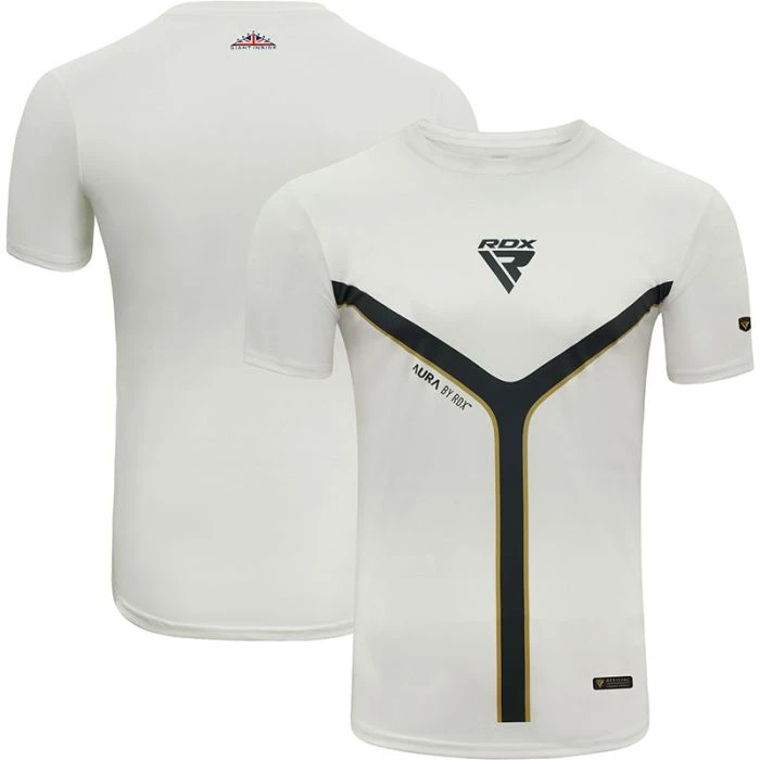 RDX SPORTS RDX T17 AURA SHORT SLEEVE WHITE T-SHIRT 3 RDX SPORTS RDX T17 AURA SHORT SLEEVE WHITE T-SHIRT