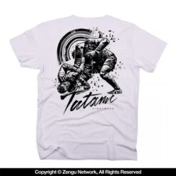 Tatami Grapplers Collective Triangle T-Shirt - White -Boxing Martial Arts Shop tf ts 013 1238