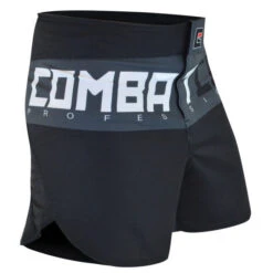 Combat Corner Supreme Hybrid Fight Shorts (Charcoal) 9 Combat Corner Supreme Hybrid Fight Shorts (Charcoal) -Boxing Martial Arts Shop thaiShortsGrayWhiteRight 600x600 1