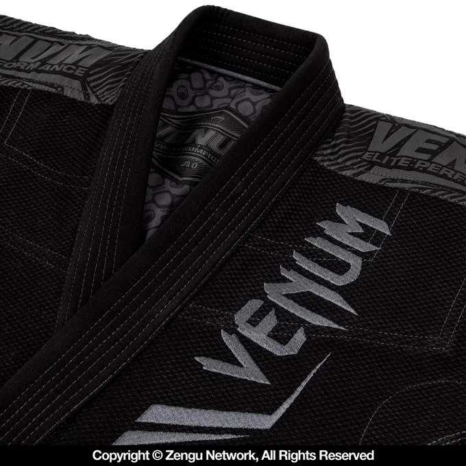 Venum Elite Jiu Jitsu Gi - Black On Black 8 Venum Elite Jiu Jitsu Gi - Black On Black - Image 6