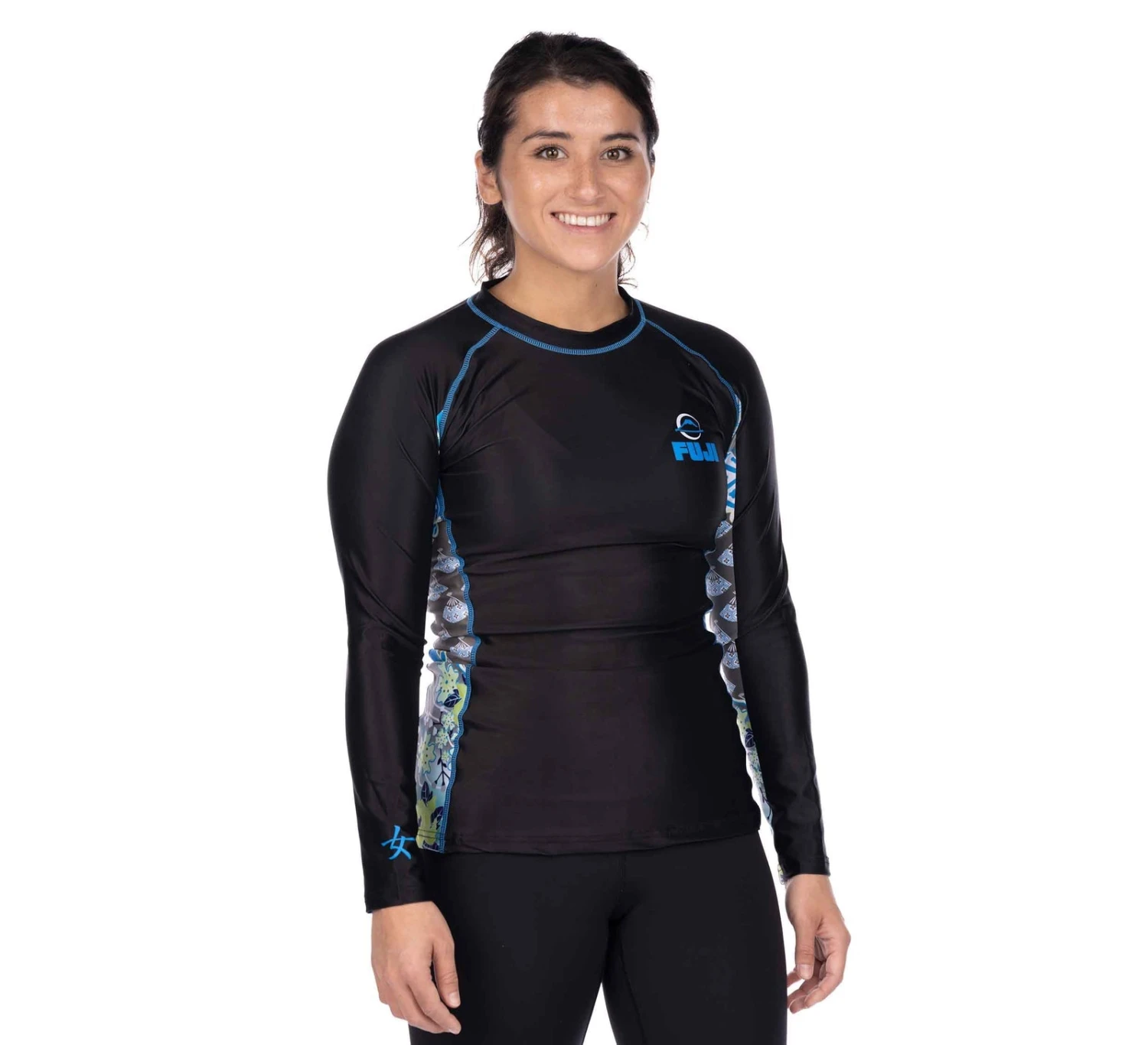 Fuji Kimono Kid's Long Sleeve Rashguard Blue 4 Fuji Kimono Kid's Long Sleeve Rashguard Blue - Image 2